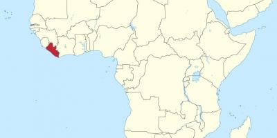 Mapa ng Liberia africa